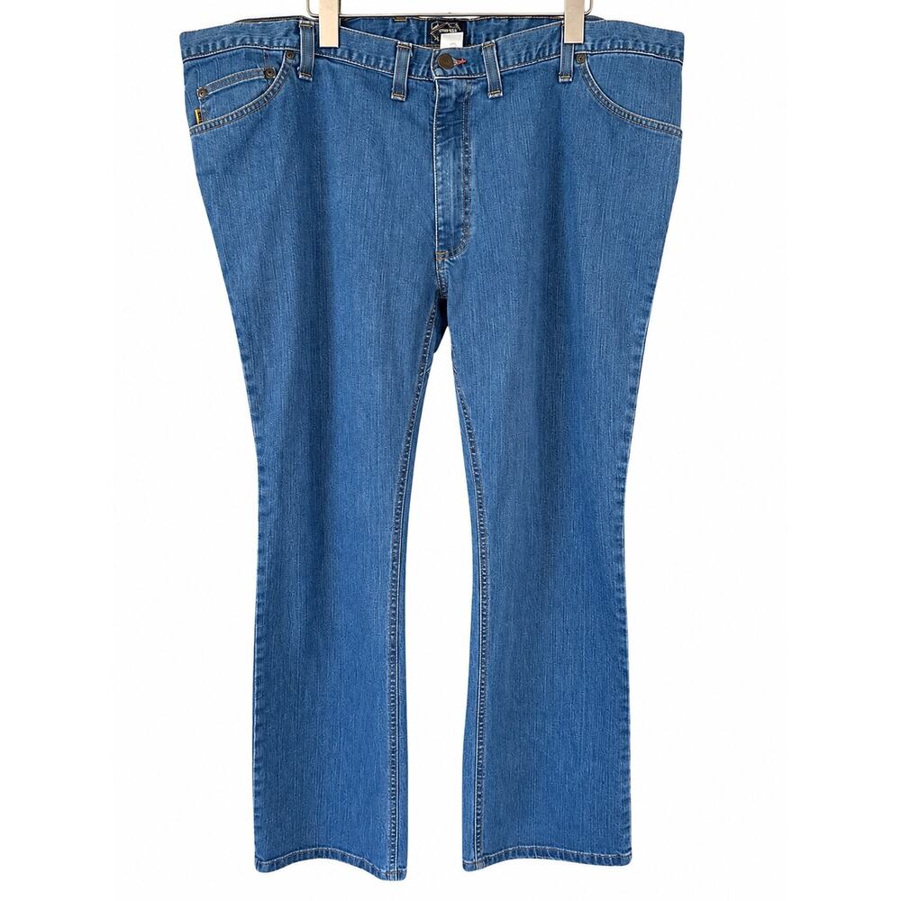 Diamond Gusset Men’s Size 50 x 29 Blue Stretch Jeans Made in USA Big and Tall